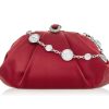 Handbags Judith Leiber | Gemma Satin Crimson