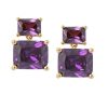 Accessories Judith Leiber | Rectangle Drop Earrings Purple