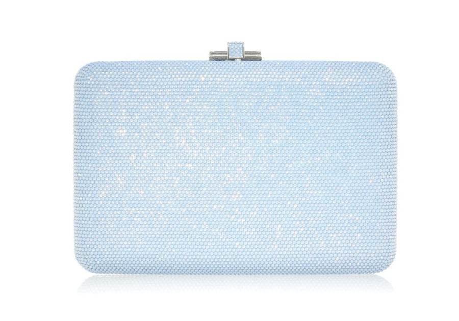 Handbags Judith Leiber | Classic Slim Slide Blue Opal