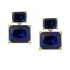 Accessories Judith Leiber | Rectangle Drop Earrings Blue