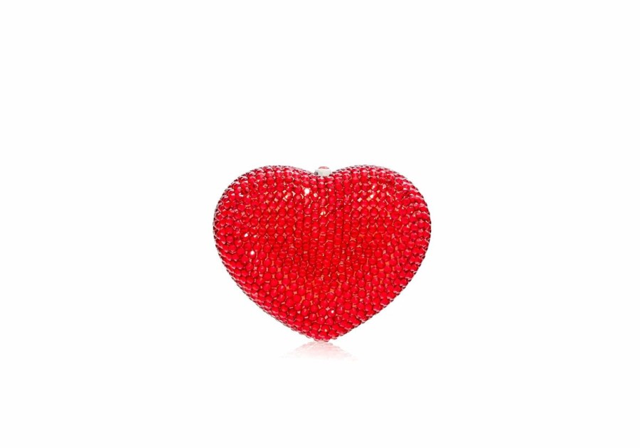 Accessories Judith Leiber | Mini Heart Red