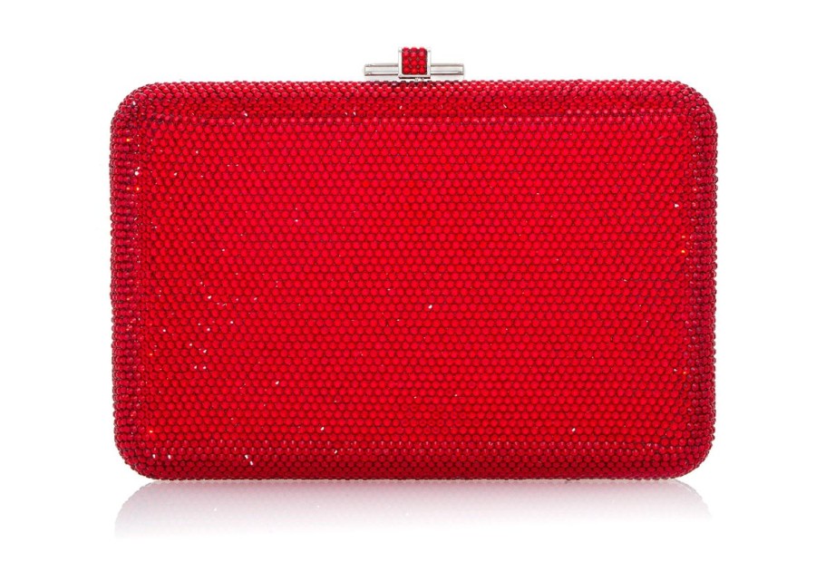 Handbags Judith Leiber | Classic Slim Slide Red