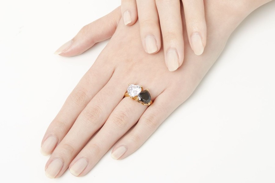 Accessories Judith Leiber | Toi Et Moi Ring Black