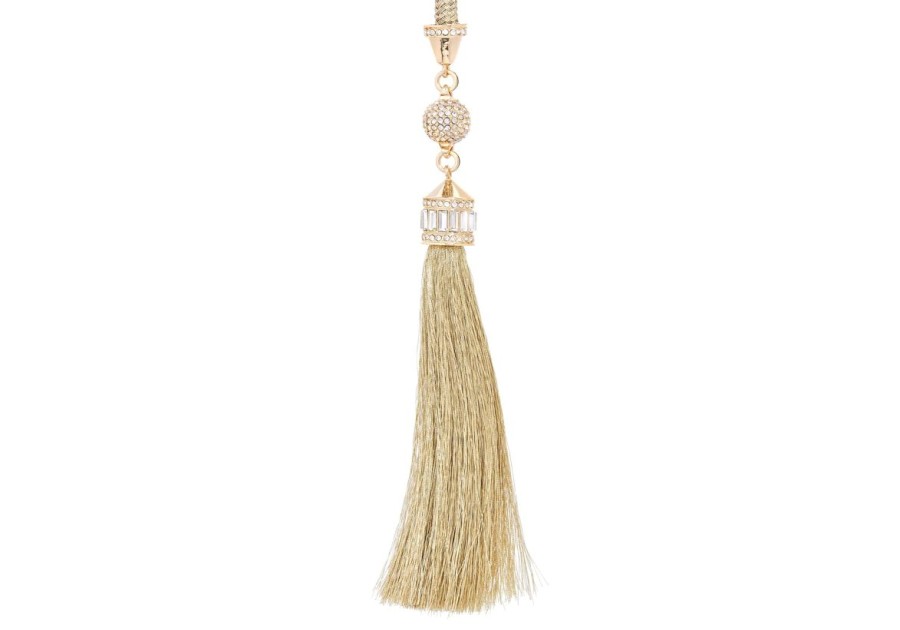 Accessories Judith Leiber | Crystal Tassel Belt Champagne