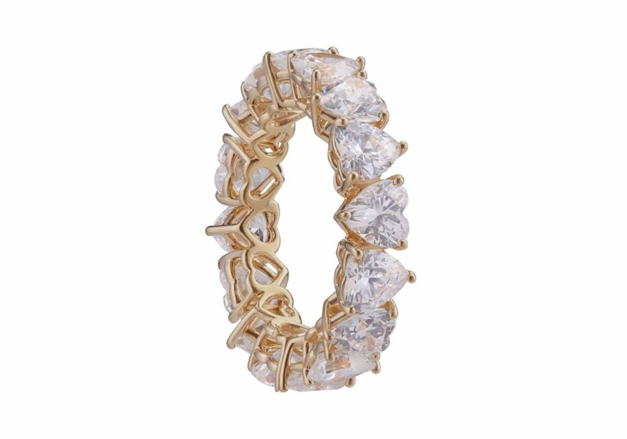 Accessories Judith Leiber | Small Heart Gem Eternity Band