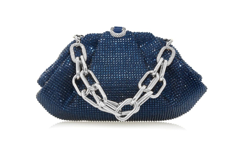 Handbags Judith Leiber | Gemma Crystal Navy