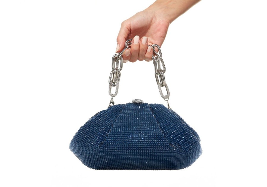 Handbags Judith Leiber | Gemma Crystal Navy