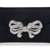 Handbags Judith Leiber | Satin Bow Envelope Black