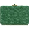 Handbags Judith Leiber | Classic Slim Slide Green