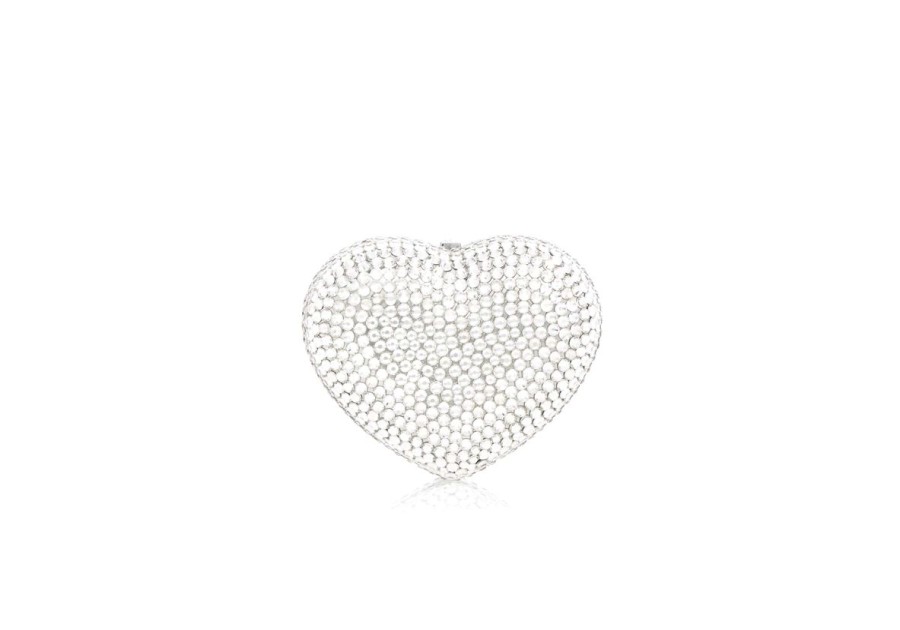 Accessories Judith Leiber | Mini Heart Silver