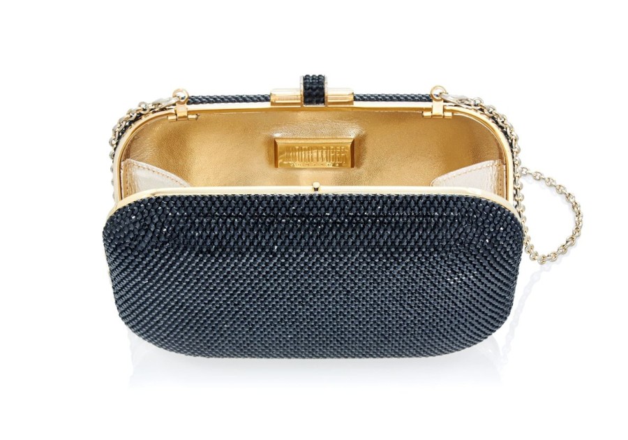 Handbags Judith Leiber | Classic Black Slide Lock