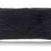 Handbags Judith Leiber | Crocodile Flat Envelope Black