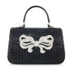 Handbags Judith Leiber | Crystal Bow Top Handle Black