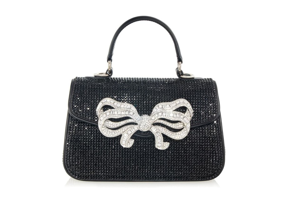 Handbags Judith Leiber | Crystal Bow Top Handle Black