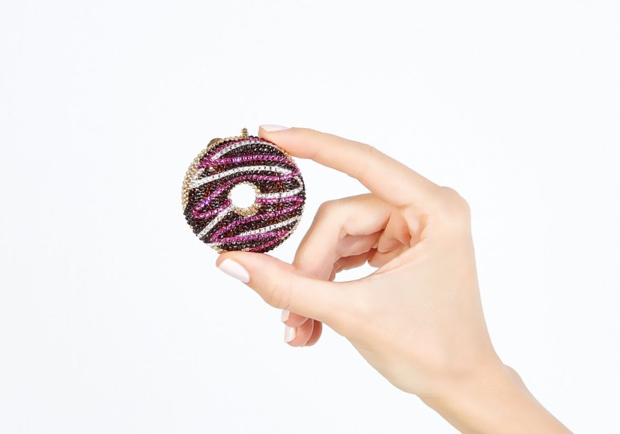 Accessories Judith Leiber | Donut Pillbox Chocolate