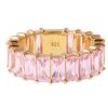 Accessories Judith Leiber | Baguette Eternity Ring Pink