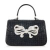 Handbags Judith Leiber | Crystal Bow Top Handle Black