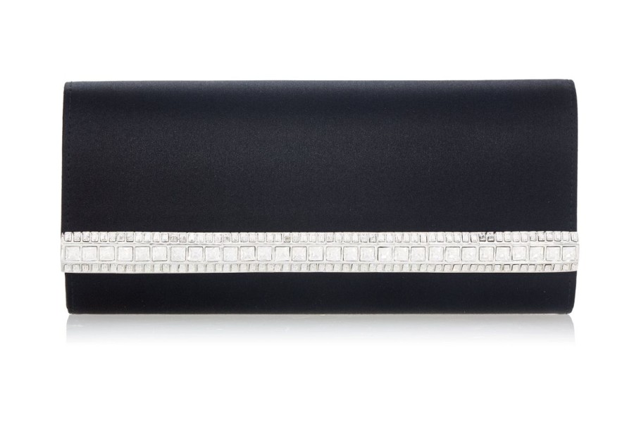 Handbags Judith Leiber | Perry Satin Clutch Black