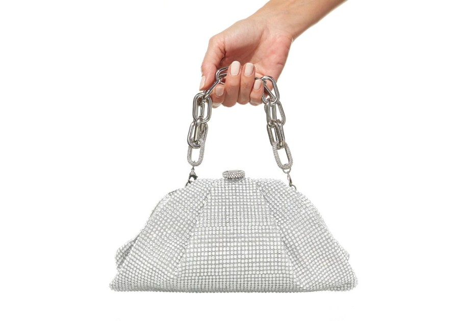 Handbags Judith Leiber | Gemma Crystal Silver